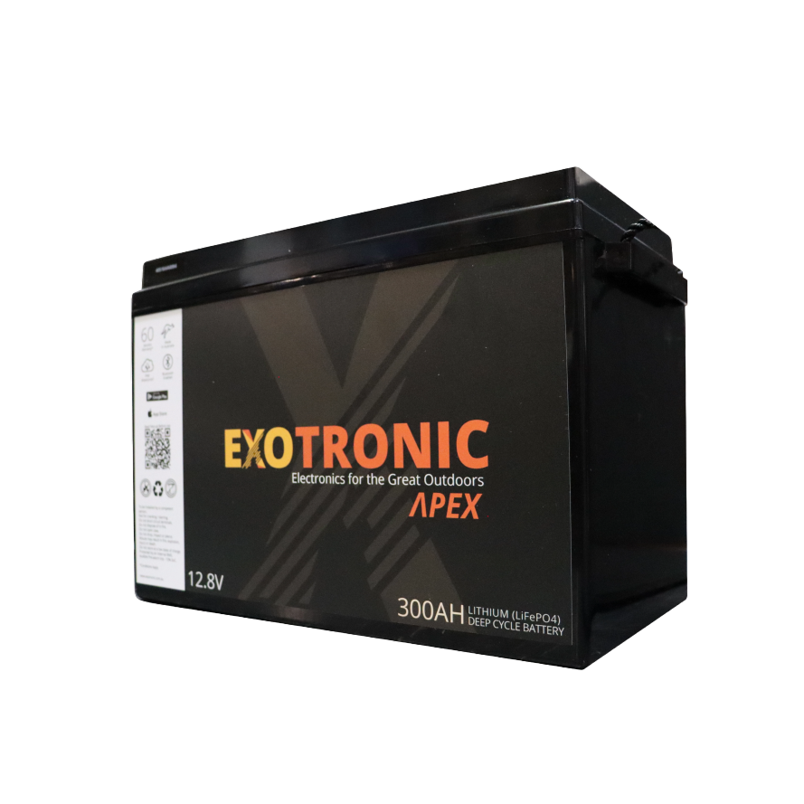 Exotronic 12V 300Ah Apex Smart Bluetooth Lithium Battery