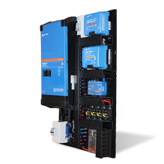 24V Ikara Series Pre-wired Victron Board - Portrait - 3000VA + Mains 70A + Solar 50A + DC-DC 30A + Cerbo GX