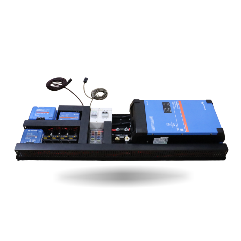 Karijini Series Pre-wired Victron Board - Landscape - 3000VA + Mains 120A + Solar 50A + DC-DC 50A + Cerbo GX