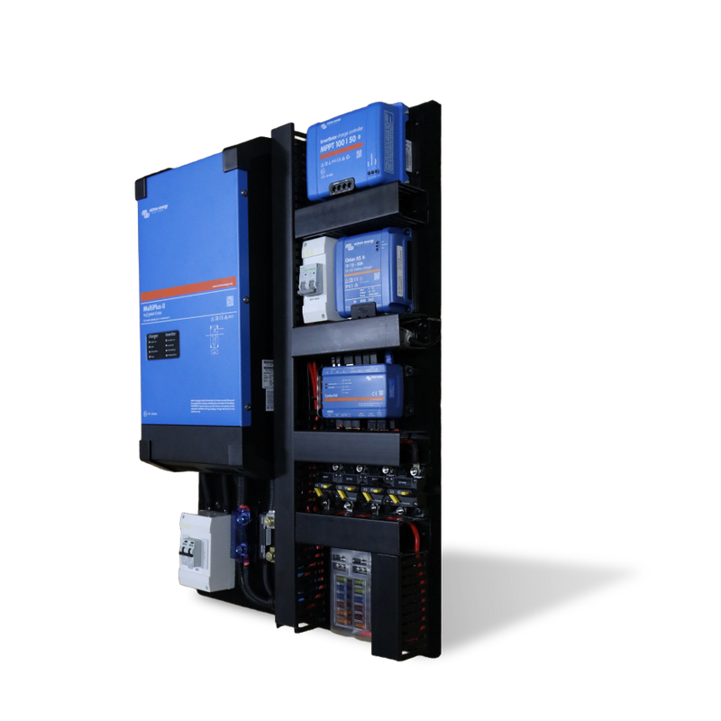 Karijini Series Pre-wired Victron Board - Portrait 3000VA + Mains 120A + Solar 50A + DC-DC 50A + Cerbo GX