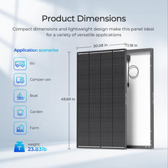 Renogy 200W ShadowFlux Anti-Shading N-Type Solar Panel