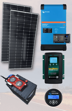 326Ah Caravan Lithium Off - Grid Conversion Bundle Kit, 3000VA MultiPlus - Simply Solved Caravans PTY LTD