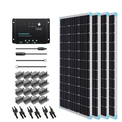 400 Watt 12 Volt Monocrystalline Solar Starter Kit - Simply Solved Caravans PTY LTD