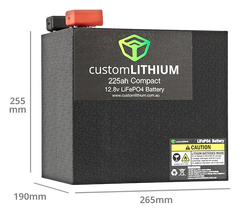 Custom Lithium - Compact Lithium Battery 12V 230Ah