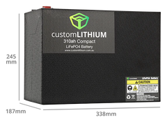 Custom Lithium - Compact Lithium Battery 12V 310Ah