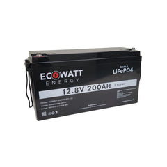 EcoStore 200Ah 12.8V LiFePO4 Battery - (EVE Cells) & (Bluetooth BMS - JBD)