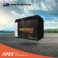 Exotronic 12V 300Ah Apex Smart Bluetooth Lithium Battery