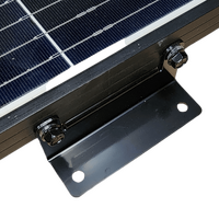 Exotronic Adjustable Black Aluminium Solar Panel Brackets