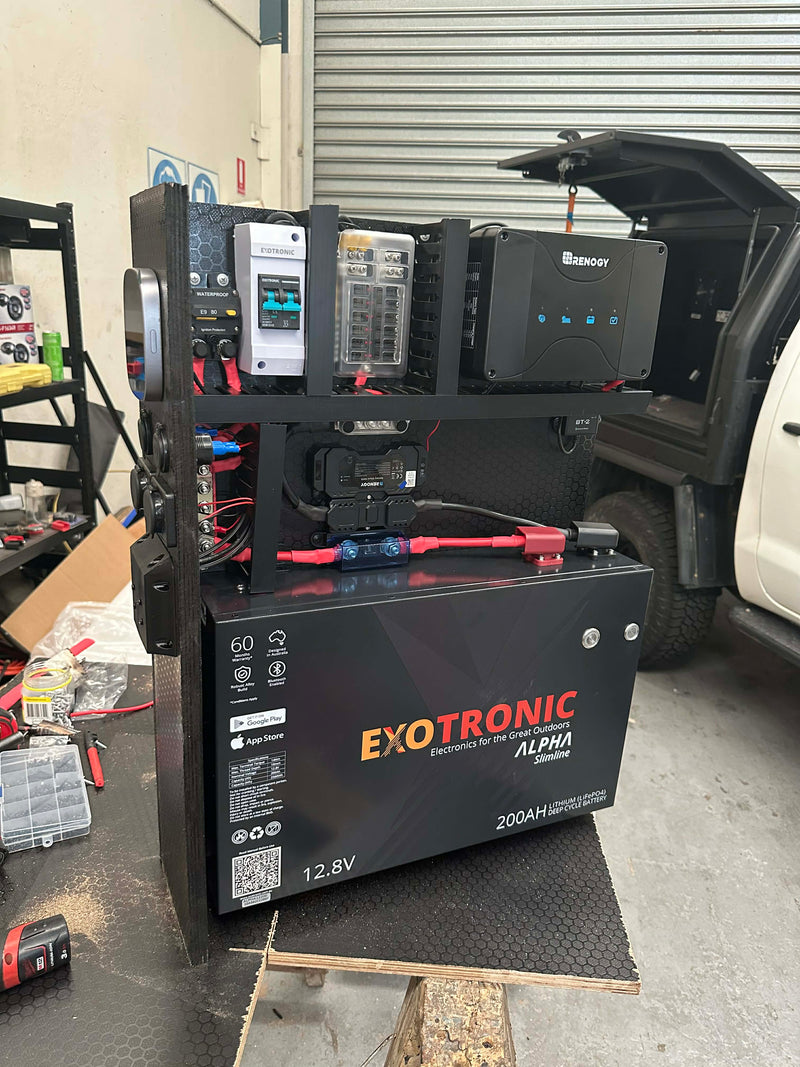 Renogy C20 Pre Wired 200ah + 50A DCDC MPPT + One Core Screen Passenger Side