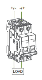 Noark 63A 2-Pole 360V Non-polarised DC Solar Circuit Breaker