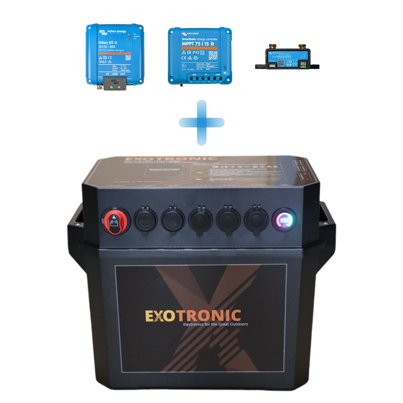 Exotronic Pre-wired Orion XS + SmartSolar + SmartShunt Battery Box