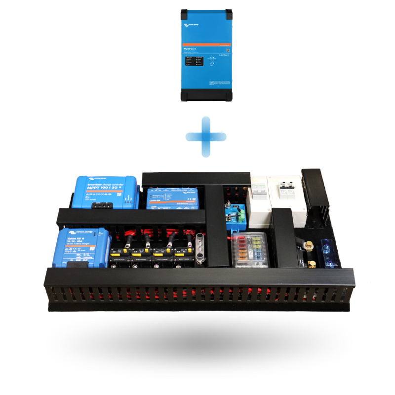 Exotronic Karijini Series Pre-wired Victron Board - Split 3000VA + Mains 120A + Solar 50A + DC-DC 50A + Cerbo GX