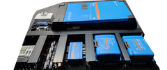 Ikara Series Pre-wired Victron Board - Portrait - 3000VA + Mains 120A + Solar 50A + DC-DC 30A + Cerbo GX