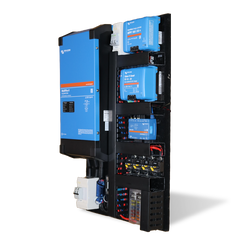 Ikara Series Pre-wired Victron Board - Portrait - 3000VA + Mains 120A + Solar 50A + DC-DC 30A + Cerbo GX