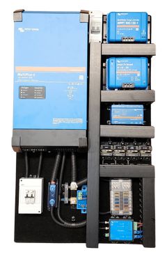 Exotronic Pre-wired Victron Battery Smart Lithium Board Portrait - 3000VA + Mains 120A + Solar 50A + DC-DC 30A + Cerbo GX