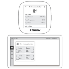 TPMS (Bluetooth) Tyre Pressure Monitoring System - Pack of 2