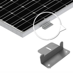 CORE Solar Panel Mounting Z Bracket Mount for RV, Roof, Boat, Set of 4 Units