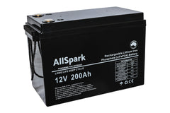 ALLSPARK 12V 200AH HIGH PERFORMANCE LITHIUM BATTERY (ABS CASE) GENERATION 2 - Simply Solved Caravans PTY LTD