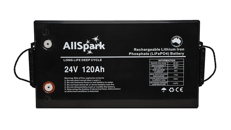 ALLSPARK 24V 120AH HIGH PERFORMANCE LITHIUM BATTERY - Simply Solved Caravans PTY LTD