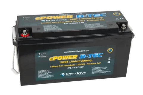 B - TEC 100AMP / 24V LIFEPO4 BATTERY BT - Simply Solved Caravans PTY LTD