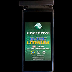 B - TEC 12V 100Ah Slimline Lithium Battery - Simply Solved Caravans PTY LTD