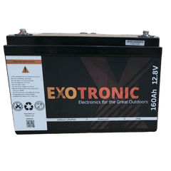 Exotronic 12V 160Ah Compact Smart Bluetooth Lithium Battery - Simply Solved Caravans PTY LTD