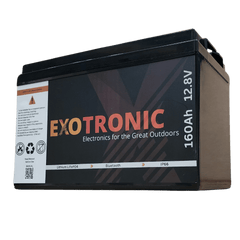 Exotronic 12V 160Ah Compact Smart Bluetooth Lithium Battery - Simply Solved Caravans PTY LTD