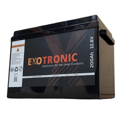 Exotronic 12V 200Ah Compact Smart Bluetooth Lithium Battery - Simply Solved Caravans PTY LTD