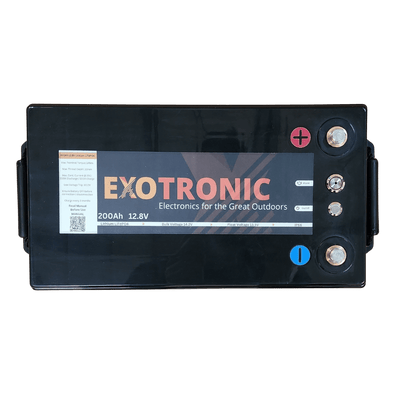 Exotronic 12V 200Ah Compact Smart Bluetooth Lithium Battery - Simply Solved Caravans PTY LTD