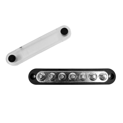 Exotronic 150A Black 7x M6 Stud Busbar with Cover - Simply Solved Caravans PTY LTD