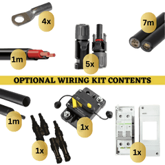 Exotronic 2x 180w Solar Panel & Victron SmartSolar MPPT 100/30 Kit Optional Wiring Kit - Simply Solved Caravans PTY LTD