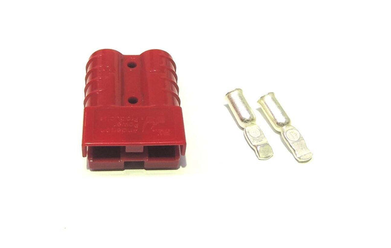 Genuine 50A Red Anderson Plug Connector with 6AWG Contacts - Simply Solved Caravans PTY LTD