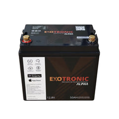 Exotronic 12V 50Ah Alpha IP67 Smart Bluetooth Lithium Battery