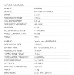 Projecta Intelli-RV Tyre Pressure Monitoring System Module