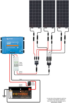 Sunman eArc 3x 100W Flexible Solar Panel & Victron SmartSolar MPPT 100/20 Kit - Simply Solved Caravans PTY LTD