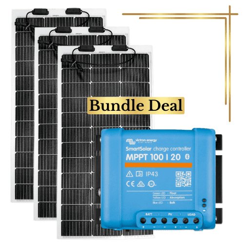 Sunman eArc 3x 100W Flexible Solar Panel & Victron SmartSolar MPPT 100/20 Kit - Simply Solved Caravans PTY LTD